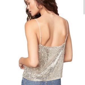 BB DAKOTA HIDE & SEQUIN TOP